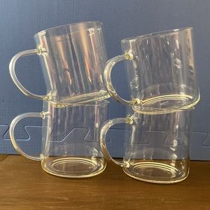 Lafonte Glass mugs Set of 4 in Original Box